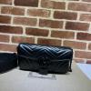 GG734814PBK-057　グッチ GUCCI 2023年最新入荷 GGマーモント フラップバッグ チェーンポーチ 斜め掛け ショルダーバッグ クロスボディバッグ レディースかばん