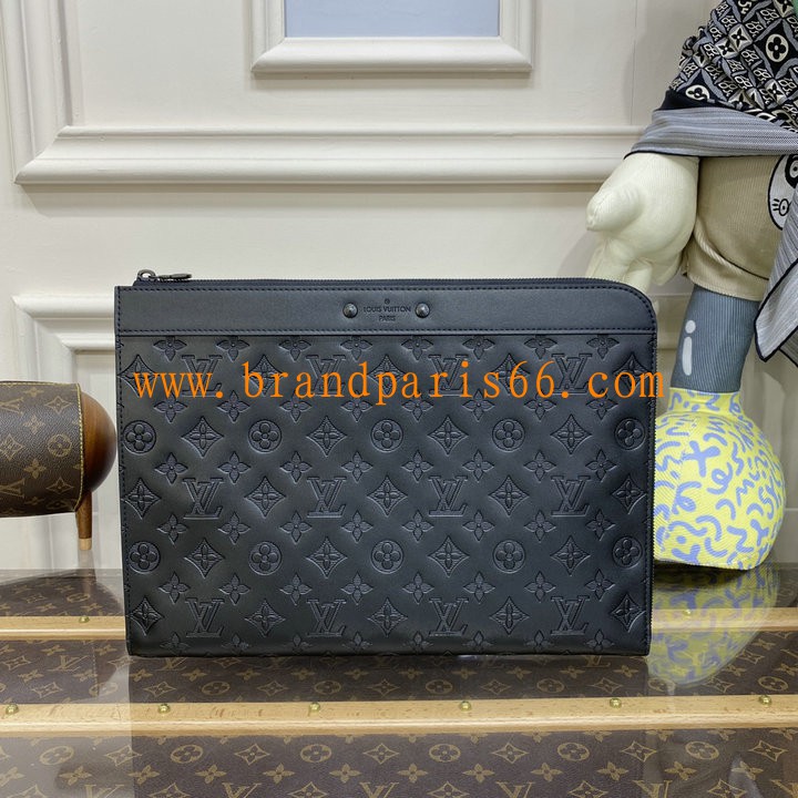 M82080-057　ルイヴィトン LOUISVUITTON 2023年最新入荷 ポシェット ジュール 手持ちかばん クラッチバッグ メンズかばん モノグラム シャドウ レザー
