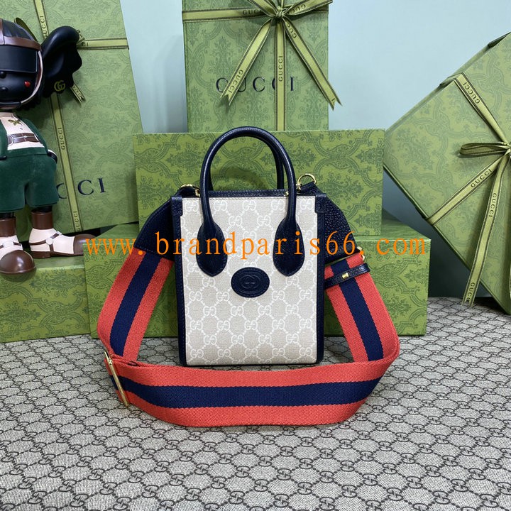 GG699406BBS-057　グッチ GUCCI 2023年最新入荷 ジャンボGG ミニ トートバッグ ハンドバッグ 2way 斜め掛け ショルダーバッグ クロスボディバッグ レディースかばん