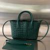 BOV709464MG-aj　ボッテガヴェネタ BOTTEGAVENETA 2023年最新入荷 ミニ カバ トートバッグ トップハンドルバッグ ハンドバッグ 2way 斜め掛け ショルダーバッグ レディースかばん イントレチャートレザー 