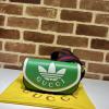 GG727791GL-057　グッチ GUCCI 2023年最新入荷 adidas x Gucci ミニバッグ フラップバッグ 斜め掛け ショルダーバッグ クロスボディバッグ 