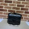 GG739681BK-057　グッチ GUCCI 2023年最新入荷 GGマーモント キルティング ショルダーバッグ クロスボディバッグ ミニバッグ レディースかばん