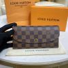 N43545-057　ルイヴィトン LOUISVUITTON 2023年最新入荷 ポルトフォイユ エミリー 二つ折り長財布 ロングウォレット 小銭入れ カード入れ ダミエエベヌキャンパス