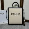 CE192082BBK-GH　セリーヌ CELINE 2023年最新入荷 スモール バーティカル カバ ハンドバッグ トートバッグ 2way ショルダーバッグ テキスタイル 