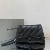 BA7163932XKBK-GH　バレンシアガ BALENCIAGA 2023年最新入荷 Hourglass ミディアム チェーンバッグ ショルダーバッグ クロスボディバッグ クロコ柄