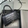 BA592833QEYBK-GH　バレンシアガ BALENCIAGA 2023年最新入荷 Hourglass スモール トップハンドルバッグ トートバッグ ハンドバッグ 斜め掛け ショルダーバッグ クロスボディバッグ