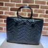 GG739684PBK-057　グッチ GUCCI 2023年最新入荷 GGマーモント キルティング ラージ トートバッグ ハンドバッグ トップハンドルバッグ