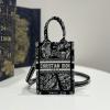 CD1289JZK-99　クリスチャンディオール CHRISTIAN DIOR 2023年最新入荷 Book Tote ブック ミニフォンバッグ 斜め掛け ショルダーバッグ クロスボディバッグ 携帯かばん