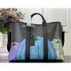 M46434-057　ルイヴィトン LOUISVUITTON 2023年最新入荷 LV x YK ウィークエンド トートバッグ ハンドバッグ 2way ショルダーバッグ 旅行かばん