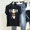 TDFD23004-JS　フェンディ FENDI 2023年夏最新入荷 Tシャツ 半袖 ショートスリーブ スウェットシャツ 短袖 トップス レジャーシャツ