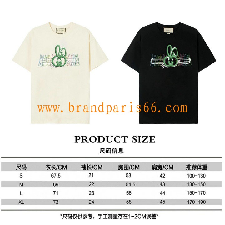 TDGG23014-MS　グッチ GUCCI 2023年夏最新入荷 Tシャツ 半袖 ショートスリーブ スウェットシャツ 短袖 トップス レジャーシャツ 男女兼用