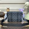 M45727-057　ルイヴィトン LOUISVUITTON 2023年最新入荷 トランク メッセンジャー PM 斜め掛け ショルダーバッグ クロスボディキャリーバッグ モノグラム エクリプス キャンバス