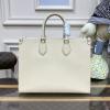 M45595B-057　ルイヴィトン LOUISVUITTON 2023年最新入荷 オンザゴー MM ハンドバッグ トートバッグ ママバッグ ショッピングバッグ ウィメンズかばん モノグラム アンプラント レザー