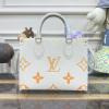 M46513-057　ルイヴィトン LOUISVUITTON 2023年最新入荷 オンザゴー PM ハンドバッグ トートバッグ ママバッグ ショッピングバッグ ウィメンズかばん