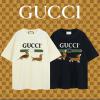 TDGG23035-MS　グッチ GUCCI 2023年最新入荷 Tシャツ 半袖 ショートスリーブ スウェットシャツ 短袖 クルーネック トップス レジャーシャツ 男女兼用