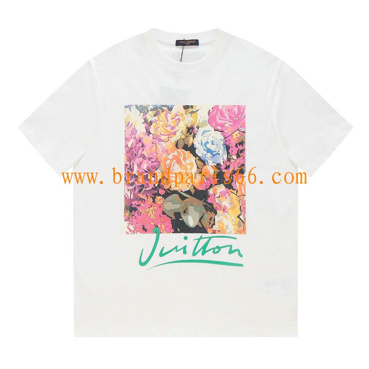 TDLV23019-MS　ルイヴィトン LOUISVUITTON 2023年夏最新入荷 Tシャツ 半袖 ショートスリーブ スウェットシャツ 短袖 トップス レジャーシャツ