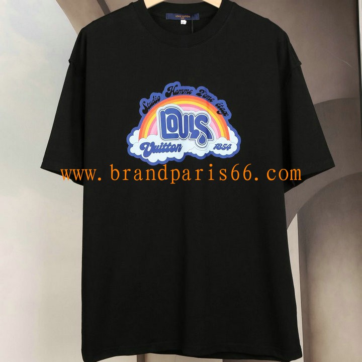 TDLV23025-MS　ルイヴィトン LOUISVUITTON 2023年夏最新入荷 Tシャツ 半袖 ショートスリーブ スウェットシャツ 短袖 トップス レジャーシャツ 男女兼用