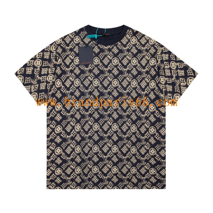 TDLV23024-MS　ルイヴィトン LOUISVUITTON 2023年夏最新入荷 Tシャツ 半袖 ショートスリーブ スウェットシャツ 短袖 トップス レジャーシャツ 男女兼用