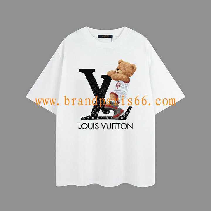 TDLV23046-MS　ルイヴィトン LOUISVUITTON 2023年夏最新入荷 Tシャツ 半袖 ショートスリーブ スウェットシャツ 短袖 トップス レジャーシャツ 男女兼用