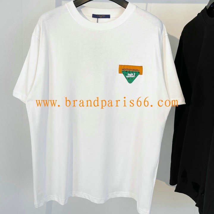 TDLV23091-MS　ルイヴィトン LOUISVUITTON 2023年夏最新入荷 Tシャツ 半袖 ショートスリーブ スウェットシャツ 短袖 トップス レジャーシャツ 男女兼用 