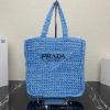 PD1BG393LS-025　プラダ PRADA 2023年最新入荷 ラフィア トートバッグ トップハンドルバッグ ハンドバッグ レディースかばん 内張りなし ラフィアハンドル