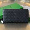 BOV593217PKY-aj　ボッテガヴェネタ BOTTEGAVENETA 2023年最新入荷 イントレチャート ジップアラウンドウォレット ファスナー長財布 ロングウォレット 札入れ カード入れ 小銭入れ