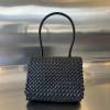 BOV709420BK-aj　ボッテガヴェネタ BOTTEGAVENETA 2023年最新入荷 パティ トップハンドルバッグ スモール トートバッグバッグ ハンドバッグ レディースかばん