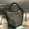 BOV709612BK-aj　ボッテガヴェネタ BOTTEGAVENETA 2023年最新入荷 カヴァリーノ ホーボーバッグ ハンドバッグ ドローストリングポーチ トートバッグ