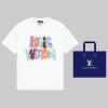 TDLV23115-MS　ルイヴィトン LOUISVUITTON 2023年最新入荷 Tシャツ 半袖 ショートスリーブ スウェットシャツ 短袖 クルーネック トップス レジャーシャツ