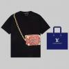 TDLV23116-MS　ルイヴィトン LOUISVUITTON 2023年最新入荷 Tシャツ 半袖 ショートスリーブ スウェットシャツ 短袖 クルーネック トップス レジャーシャツ