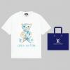 TDLV23121-MS　ルイヴィトン LOUISVUITTON 2023年最新入荷 Tシャツ 半袖 ショートスリーブ スウェットシャツ 短袖 クルーネック トップス レジャーシャツ 男女兼用