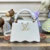 M22121-057　ルイヴィトン LOUISVUITTON 2023年最新入荷 カプシーヌ MINI トップハンドルバッグ トートバッグ 2way ショルダーバッグ クロスボディ レディースかばん