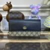 GG456116BBK-057　グッチ GUCCI 2023年最新入荷 GGマーモント レザー コンチネンタルウォレット 二つ折り長財布 ロングウォレット カード入れ 札入れ 小銭入れ