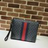 GG523603BBK-057　グッチ GUCCI 2023年最新入荷 手持ちかばん クラッチバッグ ポーチ セカンドバッグ キャンパス ビジネスバッグ