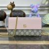 GG546585BFH-057　グッチ GUCCI 2023年最新入荷 チェーンウォレット 斜め掛け ショルダーバッグ カード入れ フラップ長財布 小銭入れ