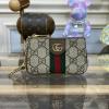 GG671722BKF-057　グッチ GUCCI 2023年最新入荷 チェーン付き コインケース 小銭入れ ファスナー短財布 ショートウォレット