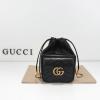 GG746433BK-057　グッチ GUCCI 2023年最新入荷 GGマーモント ミニ バケットバッグ 斜め掛け ショルダーバッグ クロスボディバッグ ドローストリングバッグ