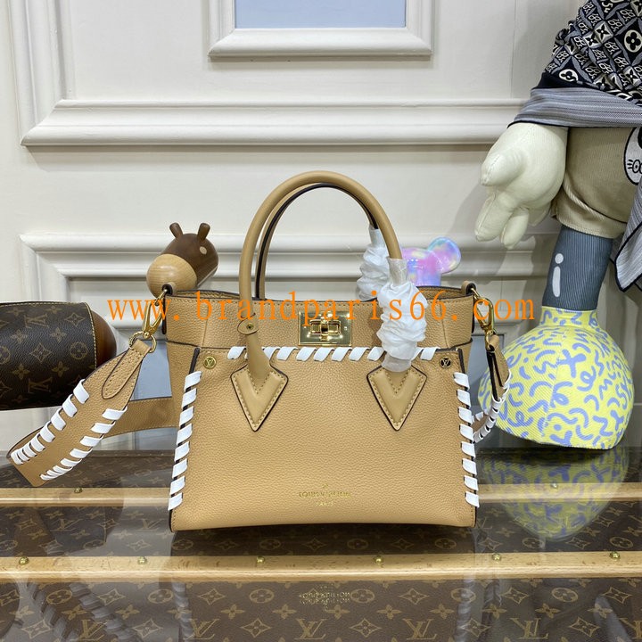 M21585-057　ルイヴィトン LOUISVUITTON 2023年最新入荷 オンマイサイド PM トップハンドルバッグ トートバッグ 2way ショルダーバッグ レディースかばん カーフレザー