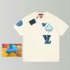 TDLV23147-MS　ヴいヴィトン LOUISVUITTON 2023年最新入荷 Tシャツ 半袖 ショートスリーブ スウェットシャツ 短袖 クルーネック トップス レジャーシャツ 男女兼用