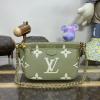 M22670-057　ルイヴィトン LOUISVUITTON 2023年最新入荷 ミュルティ ポシェット アクセソワール ショルダーバッグ ポーチ チェーンウォレット グレインレザー