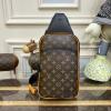 M46718-057　ルイヴィトン LOUISVUITTON 2023年最新入荷 アヴェニュー スリングバッグ ウェストバッグ ベルトバッグ チェストバッグ ショルダーバッグ モノグラム マカサー キャンバス