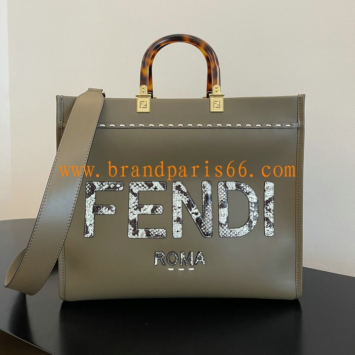 FD56823SJG-BXN　フェンディ FENDI 2023年最新入荷 サンシャイン トップハンドルバッグ トートバッグ ハンドバッグ 2way ショルダーバッグ レディースかばん