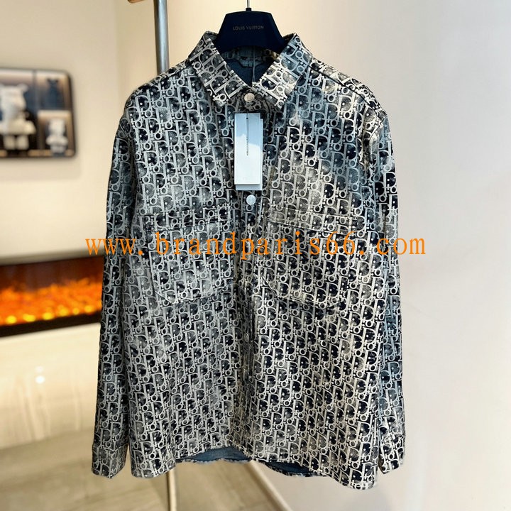 CCCD23002-MS　クリスチャンディオール CHRISTIAN DIOR 2023年秋冬最新入荷 ブラウス シャツ ロングスリーブ ワイシャツ 長袖 ボタンクロージャー トップス