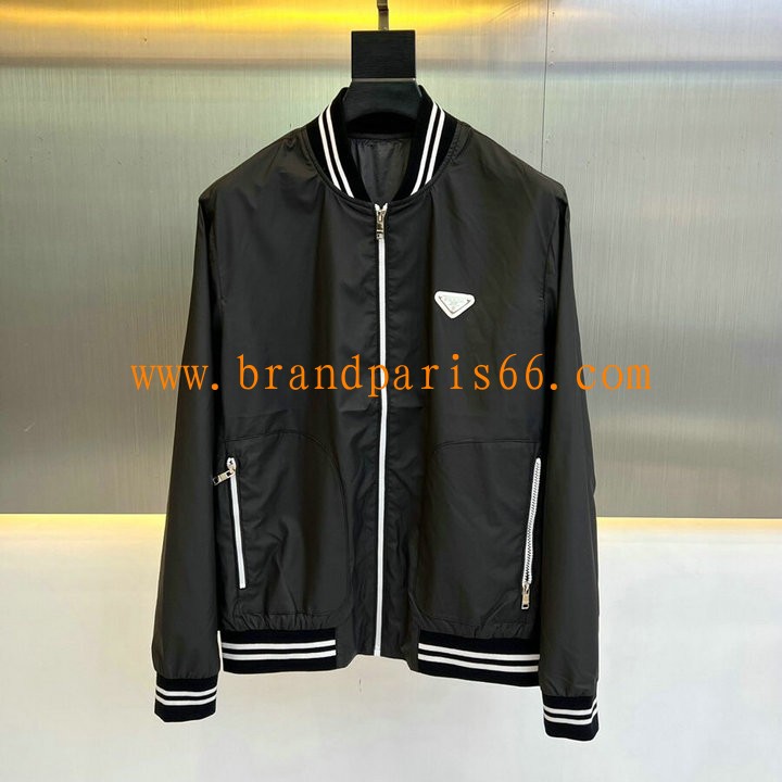 WTPD23001-MS　プラダ PRADA 2023年秋冬最新入荷 ロングスリーブ ジャケット コート ファスナー開閉式 トップスコート 長袖 アウターコート