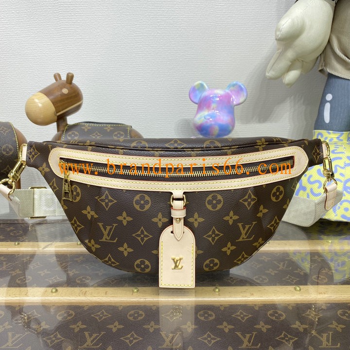 M46784-057　ルイヴィトン LOUISVUITTON 2023年最新入荷 High Rise バムバッグ ウェストバッグ ショルダーバッグ クロスボディバッグ モノグラムキャンパス