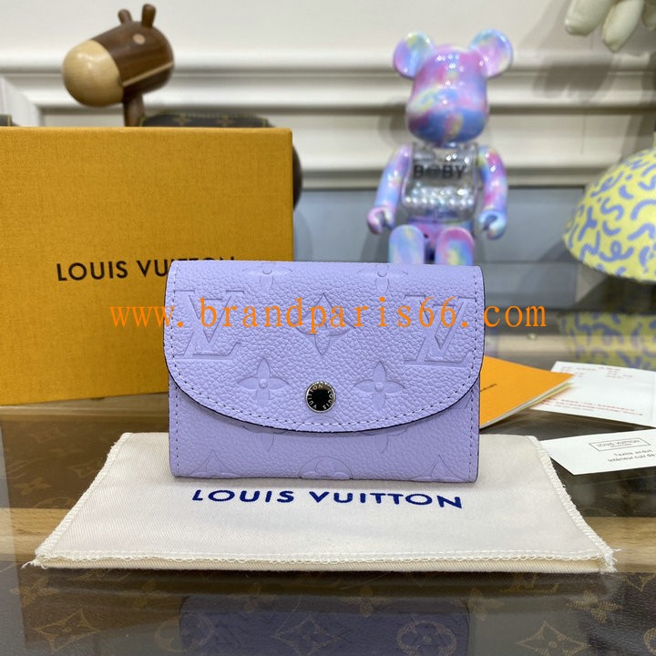 M82394-057　ルイヴィトン LOUISVUITTON 2023年最新入荷 ポルトモネ ロザリ 小銭入れ コインケース フラップウォレット 短財布 カードケース 名刺入れ モノグラム アンプラント レザー