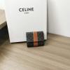 CE10D572BKF-025　セリーヌ CELINE 2023年最新入荷 スモール トリフォールドウォレット 三つ折り短財布 ショートウォレット 札入れ カード入れ コイン入れ