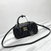 MM5BB142BK-025　ミュウミュウ MIUMIU 2023最新入荷 アルカディ トップハンドルバッグ トートバッグ ハンドバッグ 2way 斜め掛け ショルダーバッグ