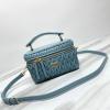 MM5BH226QL-025　ミュウミュウ MIUMIU 2023最新入荷 ヴァニティーケース トートバッグ 斜め掛け ショルダーバッグ 化粧かばん クロスボディバッグ