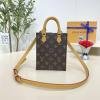 M81295-057　ルイヴィトン LOUISVUITTON 2023年最新入荷 プティット サックプラ トップハンドルバッグ トートバッグ 2way ショルダーバッグ モノグラムキャンパス